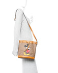 X DISNEY Mini Vintage GG Supreme Monogram Bucket Bag Beige Vintage Sun Oil