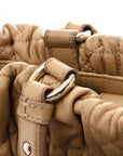 Gaufre Lambskin Cannage Delices Tote Beige