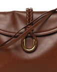 Smooth Calfskin Medium Liberta Shoulder Bag Sapele