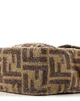 Vitello King Beaded Zucca Baguette Mogano Panna Ebano