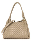 Nappa Intrecciato Medium Parachute Shoulder Bag Tufo
