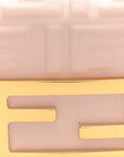 Nappa Matisse FF Embossed Nano Maxi Buckle Baguette Charm Rosa Quarzo