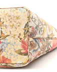 GG Supreme Monogram Water Flora Web Large Ophidia Tote Beige White Multicolor
