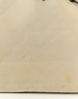 Tessuto Nylon Saffiano Shopping Tote White