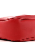 Pebbled Calfskin Small Soho Disco Bag Vibrant Red