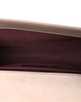 Calfskin Chevron Quilted Small Boy Flap Dark Beige