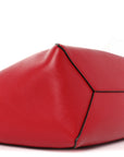 Calfskin Medium Diamond Tote Red