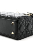 Lambskin Cannage Small My ABCD1OR Lady D1OR Black
