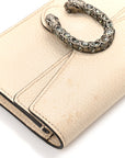 Dollar Calfskin Crystal Super Mini Dionysus Shoulder Bag Mystic White Black Diamond