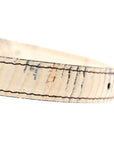 Lizard Small Classic Box Flap Bag Natural