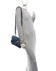Lambskin Cannage Gradient Small My ABCD1OR Lady D1OR Indigo Blue