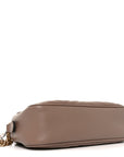 Calfskin Matelasse Small GG Marmont Chain Shoulder Bag Porcelain Rose