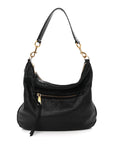 Pebbled Calfskin Hobo Black