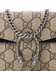 GG Supreme Monogram Super Mini Dionysus Shoulder Bag Black