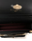 Caviar Quilted Business Affinity Clutch With Chain Black