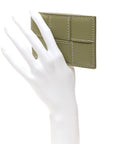Nappa Maxi Intrecciato Card Holder New Sauge