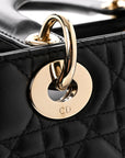Lambskin Cannage Small My ABCD1OR Lady D1OR Black