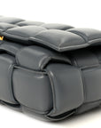 Nappa Maxi Intreccio Padded Cassette Crossbody Bag Thunder