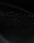 Grained Lambskin Monogram Mini Niki Chain Satchel Dark Cork