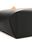 Calfskin Small Puzzle Edge Bag Warm Desert Black