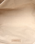 Mixed Fibers Calfskin Medium Deauville Tote Beige White