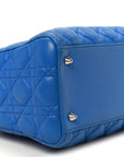 Lambskin Cannage Medium Lady D1OR Blue