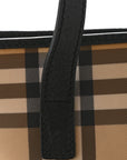 House Check Studded Small Tote Black