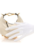 Vitello Grace Matte Nano FNDIgraphy Hobo Charm White Ice