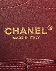 Lambskin Quilted Jumbo Double Flap Black