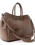 Smooth Calfskin Small Bel Air Carry All Bag Taupe
