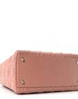 Lambskin Cannage Medium Lady D1OR Bois de Rose