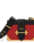 City Calfskin Saffiano Cahier Bag Fuoco Black