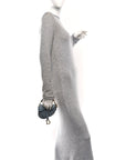 Grained Calfskin Mini Saddle Bag Sky Blue