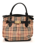Haymarket Check Medium Golderton Tote Chocolate
