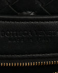 Nappa Intrecciato Medium Andiamo Shoulder Bag Black