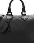 Calfskin Monogram Speedy P9 Bandouliere 30 Ultra Black