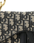 Oblique Mini Saddle Bag Blue
