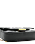 Nappa Matisse FF Embossed Nano Baguette Charm Black