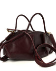 Shiny Nappa Calfskin Small Paseo Bag Burgundy