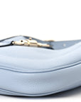 Grained Calfskin Web Medium Jackie 1961 Hobo Light Blue
