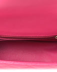 Lambskin Quilted Mini Square Flap Pink