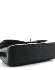 Lambskin Quilted Small Double Flap Black