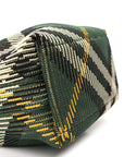 Canvas Knitted Check Mini Peg Duffle Bag Ivy