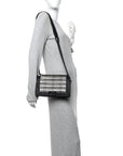 PVC Thread Woven Medium Boy Flap Black
