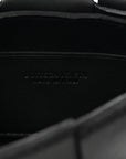 Lambskin Maxi Intrecciato Extra Mini Cassette Crossbody Bag Black