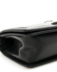 Caviar Chevron Quilted Medium Boy Flap Black