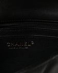 Lambskin Quilted Mini Rectangular Flap Black