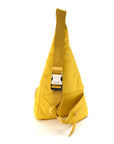 Re-Nylon Vitello Metal Triangle Logo Sling Backpack Giallo