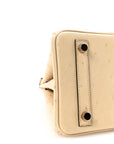 Ostrich Birkin 25 Parchemin