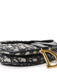 Oblique Mini Saddle Bag Blue